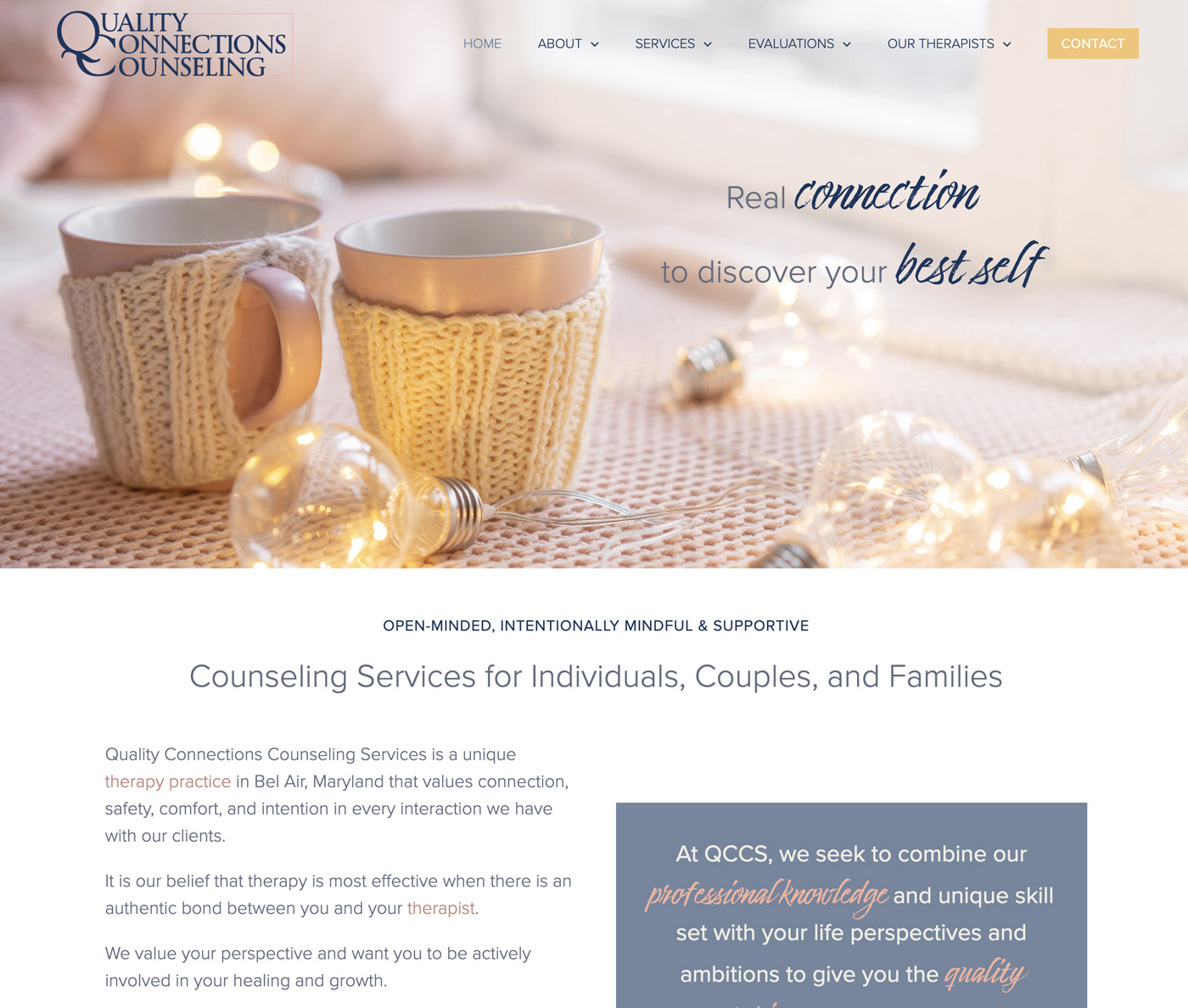 Therapist Website Design Qccs 