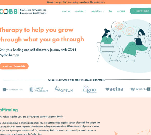 Therapist Website Design - COBB Psychotherapy