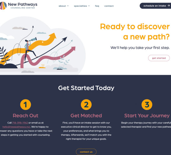 Therapist Website Design - New Pathways