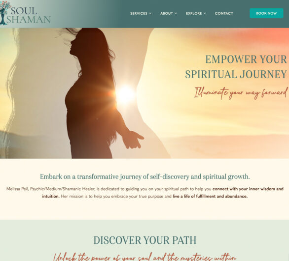 Therapist Website Design - Soul Shaman