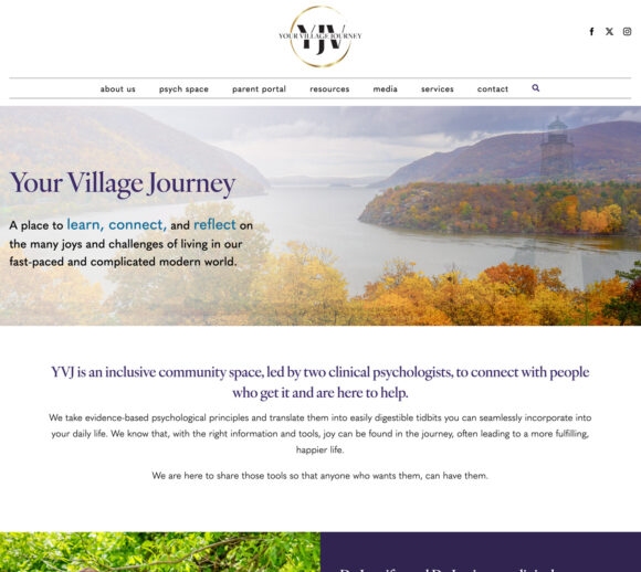 Therapist Website Design - Your Village Journey